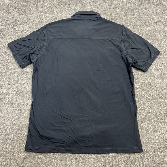 Kuhl Shirt Mens Medium Blue Western Short Sleeve Button Up Nylon Outdoor - Picture 3 of 8